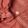 Roodbruin kleedje - Dress long sleeves deep berry 